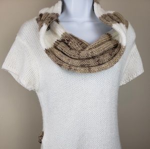 Ultra Flirt Large Sweater Dress white / brown